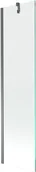 Parawany nawannowe - Mexen Next parawan nawannowy 1-skrzydłowy 50 x 150 cm, transparent, gun metal - 895-050-000-00-00-95 - miniaturka - grafika 1