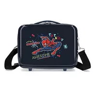 Kosmetyczki, organizery i kuferki - Marvel Spiderman Totally Awesome Neceser Adaptacyjna torba na messenger Niebieski 29x21x15 cms Sztywny ABS 9,14L 0,6 kg, niebieski, Neceser, kosmetyczka z paskiem na ramię - miniaturka - grafika 1