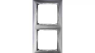 Legrand Valena Aluminium/Srebro Ramka x2 770352 - Klawisze i ramki - miniaturka - grafika 1