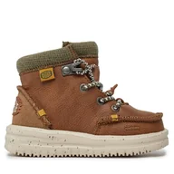 Buty dla chłopców - Trzewiki Hey Dude Bradley Boot Youth 40417-267 Brązowy - miniaturka - grafika 1