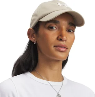 Czapka z daszkiem damska Under Armour Blitzing Adj OSFM beżowa 1376705 299 - Czapki damskie - miniaturka - grafika 1