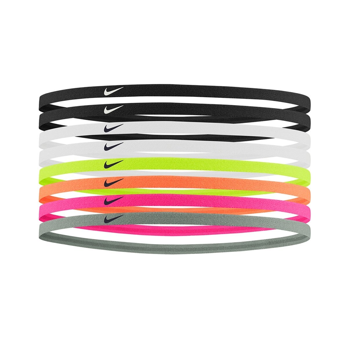 Nike Skinny Hairbands 8-pak opaski na włosy 909 : Rozmiar - OSFM