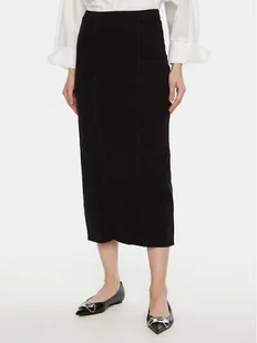 Vero Moda Spódnica jeansowa Medusa 10321775 Czarny Regular Fit - Spódnice - miniaturka - grafika 1