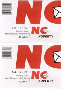 NC Koperty Koperty KOPERTA C-6 BIAŁA SK O P 50SZ KOPERTY 11021200/50 - Koperty - miniaturka - grafika 1