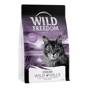 40 zł taniej! Wild Freedom, karma sucha dla kota, 6,5 kg - Adult "Wild Hills" Sterilised, kaczka - bez zbóż - Sucha karma dla kotów - miniaturka - grafika 1