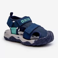 Buty dla chłopców - Sandały Chłopięce Na Rzepy Big Star NN374236 Granatowe niebieskie - miniaturka - grafika 1