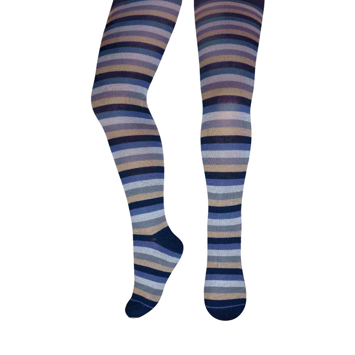 Dziewczęce rajstopy bawełniane kolorowe paseczki Milusie r.104/110