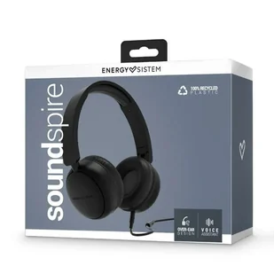 Energy Sistem Soundspire Black - Słuchawki - miniaturka - grafika 1