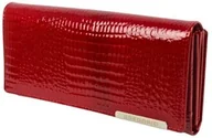 Portfele - Portfel Damski GREGORIO Skóra Licowa Długi Z Suwakiem MAX I Dodatkowym Organizerem GF-122 CZERWONY RFID 19,5 x 10 x 3,5 [cm] - miniaturka - grafika 1