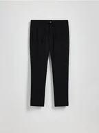 Spodnie męskie - Reserved - Spodnie jogger z wiskozą - czarny - miniaturka - grafika 1