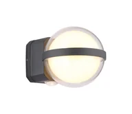 Lampy ogrodowe - Globo 34157 - LED Kinkiet zewnętrzny ILLI LED/12W/230V IP54 czarny - miniaturka - grafika 1