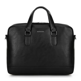 Męska torba z kieszenią na laptopa 15,6” czarna - Torebki damskie - miniaturka - grafika 1