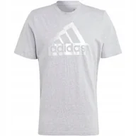 Koszulki męskie - Koszulka męska adidas Sportswear Future Icons Metallic Tee szara II3467 L - miniaturka - grafika 1