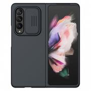 Etui i futerały do telefonów - Etui Nillkin CamShield Silky Silicone do Samsung Galaxy Z Fold 3 czarny - miniaturka - grafika 1