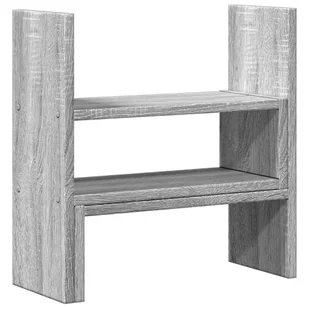 vidaXL Organizer na biurko, regulowany, szary dąb sonoma, 40x17x41 cm - Akcesoria na biurko - miniaturka - grafika 1