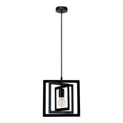 Lampy sufitowe - Lampa wisząca, sufitowa, Justyna, 48x110 cm, czarny - miniaturka - grafika 1