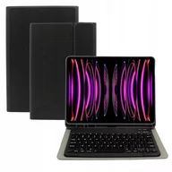 Etui do tabletów - Etui do Apple iPad Pro 12,9" 2018 / 2020 / 2021 z klawiaturą bluetooth BT czarne Pokrowiec Obudowa Case Futerał - miniaturka - grafika 1