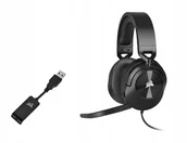 Słuchawki - Corsair HS55 Surround Carbon Gamingowe - miniaturka - grafika 1