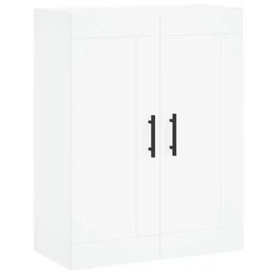 Szafka wisząca, biała, 69,5x34x90 cm, materiał drewnopochodny Lumarko! - Szafki do salonu - miniaturka - grafika 3