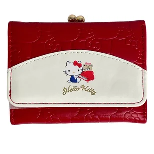 Portfel Rozkładany Na Zatrzask Hello Kitty Czerwono Biały - Portfele - miniaturka - grafika 1