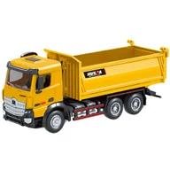 Samochody i pojazdy dla dzieci - DUŻA CIĘŻARÓWKA WYWROTKA METALOWA ŻÓŁTA - miniaturka - grafika 1