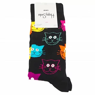 Skarpetki męskie - Happy Socks Skarpety dla kota, Czarny, Small-Medium - grafika 1