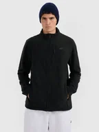 Bluzy męskie - 4F Polar regular ze stójką męski - czarny XXL - miniaturka - grafika 1