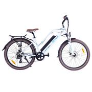 Rowery elektryczne - Bezior M2 Pro Electric Moped Bike 500W Motor 100km Range 12.5Ah Battery 26*2.125'' Wheels 25km/h Max Speed - White - miniaturka - grafika 1