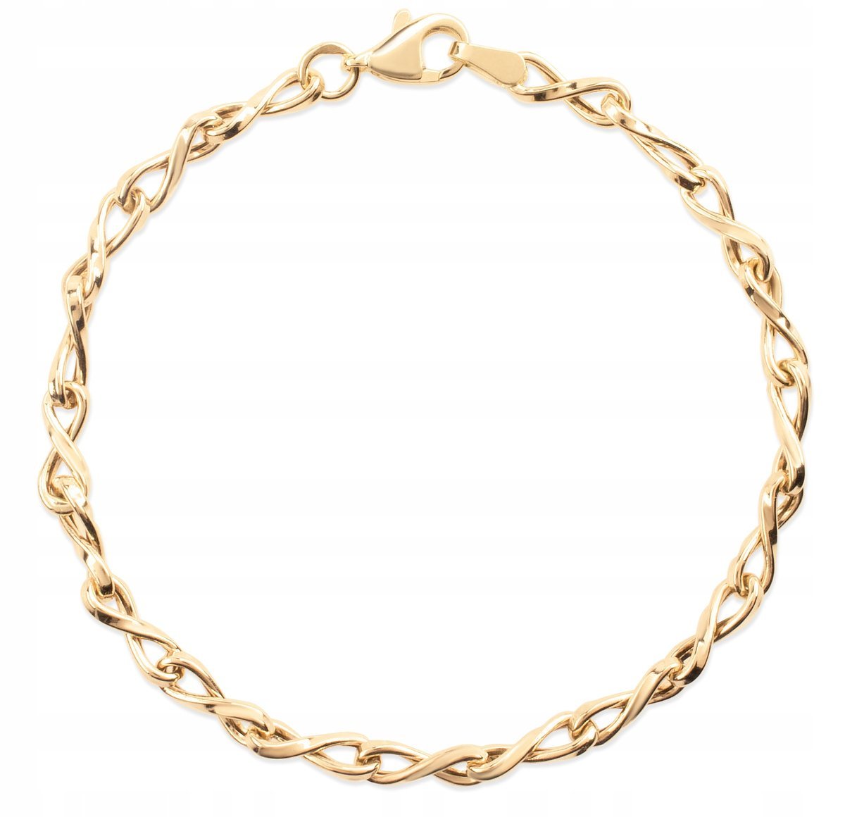 PIĘKNA ZŁOTA WYJĄTKOWA BRANSOLETKA FOREVER 8KT 333