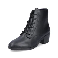 Moda i Uroda OUTLET - Rieker Damskie buty sznurowane 73930, czarne, rozmiar 36 EU, czarny, 36 EU - miniaturka - grafika 1