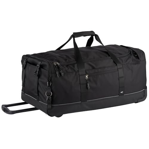 camel active Connect męska torba podróżna na kółkach, weekendowa, duża, czarna, czarny, L, Nowoczesny