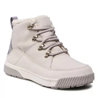 Botki damskie - The North Face Botki Sierra Mid Lace Wp NF0A4T3X32F1 Gardenia White/Silver Grey - grafika 1