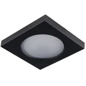 Oprawy, klosze i abażury - Kanlux Oprawa punktowa FLINI IP44 DSL-B czarna kwadratowa bez oprawki 33120 33120 - miniaturka - grafika 1