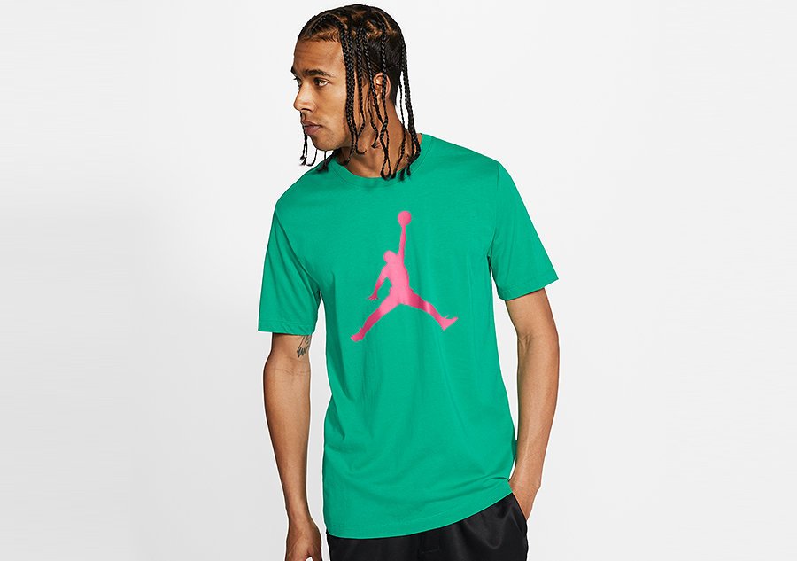 Nike Air Jordan Jumpman Crew Tee Neptune Green