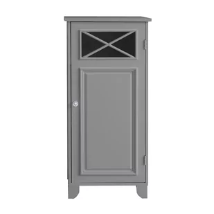 Teamson Home Szafka Podłogowa do Łazienki Dawson z Jednymi Drzwiami Szara EHF-6834G - Szafki łazienkowe - miniaturka - grafika 1