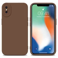 Etui i futerały do telefonów - Pokrowiec Etui Do Apple iPhone XS MAX w FLUID BRĄZOWY TPU Silikonowe Obudowa Ochronny Case Cover Cadorabo - miniaturka - grafika 1