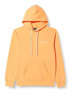 Champion Męska bluza z kapturem Legacy American Classics Heavy Powerblend z polaru z małym logo, pomarańczowa, S - Bluzy męskie - miniaturka - grafika 1
