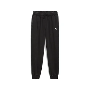 Męskie Spodnie PUMA ESS ELEVATED RELAXED WASH SWEATPANTS FL 68843601 – Czarny - Spodnie męskie - miniaturka - grafika 1