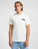 Koszulki męskie - LEE WW GRAPHIC TEE ECRU 112364590 S - miniaturka - grafika 1