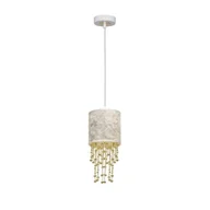 Lampy sufitowe - Milagro Lampa wisząca ALMERIA WHITE/GOLD 1xE27 MLP6447 - miniaturka - grafika 1
