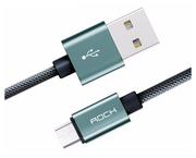 Kable USB - ROCK Kabel ROCK Micro USB Nylonowy 2,1A 100cm - miniaturka - grafika 1