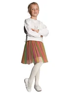 Rajstopy - Rajstopy dziewczęce bawełniane ażurowe ecru 116-122 YOCLUB - miniaturka - grafika 1