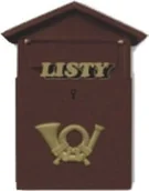 Skrzynki na listy - Skrzynka na listy SZ02 MIEDŹ ANTYK - miniaturka - grafika 1