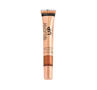 MAKEUP REVOLUTION GLOW UP LIQUID HIGHLIGHTER PŁYNNY ROZŚWIETLACZ DO TWARZY GLOW GETTA 8ML - Rozświetlacze do twarzy i ciała - miniaturka - grafika 1