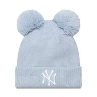 Czapki dla dzieci - Czapka New Era Child Double Pom Se 60565307 Błękitny - miniaturka - grafika 1