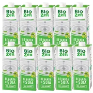Napoje roślinne - Biozen Napój sojowy naturalny bezglutenowy Zestaw 10 x 1 l Bio - żywność - miniaturka - grafika 1