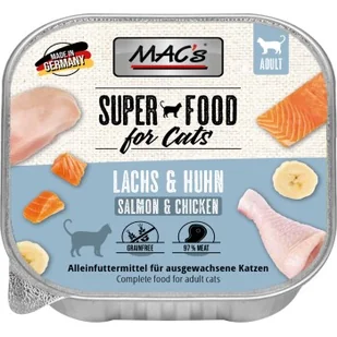 MAC's mokra karma dla kota Adult Łosoś i kurczak 64x100 g - Mokra karma dla kotów - miniaturka - grafika 1