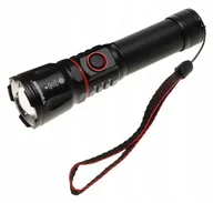 Latarki - LATARKA P60 LED COB Taktyczna Mocna 800LM ZOOM POWERBANK USB Magnes 1889 - miniaturka - grafika 1