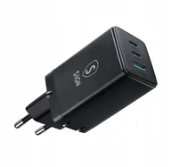 Ładowarki do telefonów - Ładowarka Sign GaN Ultra 65W 2xUSB-C i 1xUSB-A - czarna - miniaturka - grafika 1