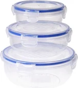 Lunch boxy - Opakowanie 3 hermetycznych pudełek Kunststoff-Lunchboxen 1400 ml, 800 ml, 400 ml, 024000670, doskonałe artykuły gospodarstwa domowego - miniaturka - grafika 1